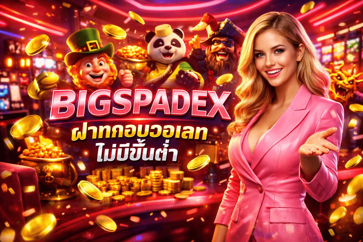 BIGSPADEX ฝากถอนวอเลท ไม่มีขั้นต่ำ
